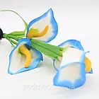 Садовий світильник із сонячною панеллю 42,5см (1шт) Calla Lily, Лілія, Блакитний / Газонний ліхтар для саду, фото 9