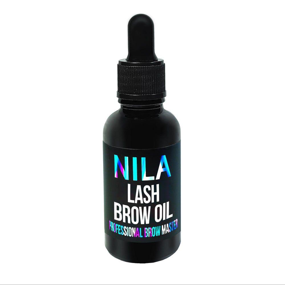 Nila Brow Oil Олія для росту брів і вій, скло+піпетка, 30мл