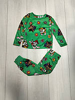 Піжама велюрова зелена Щенячий патруль Paw Patrol 92, 116см