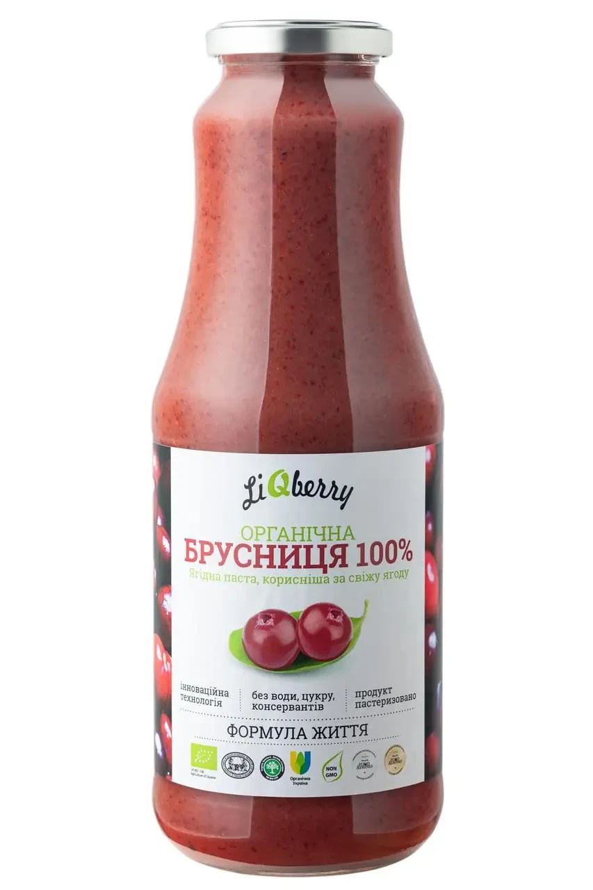 Бруснична паста LiQberry 1000 мл