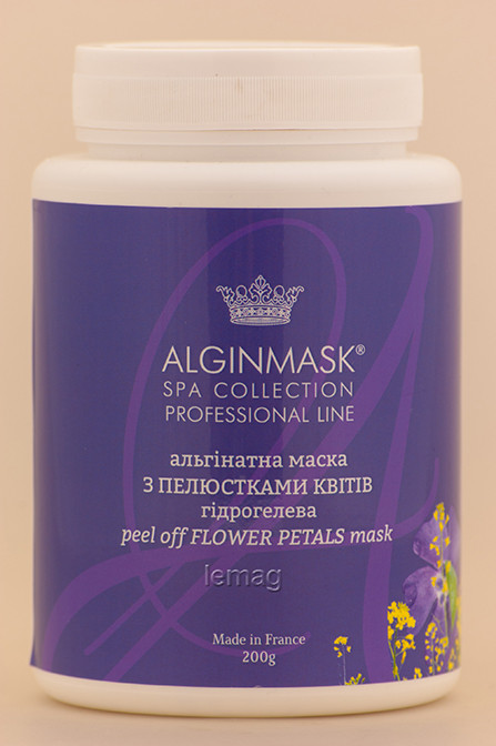 ALGINMASK Альгінатна маска Заспокійлива з Пелюстками Квітів гідрогелева для обличчя, 200 г