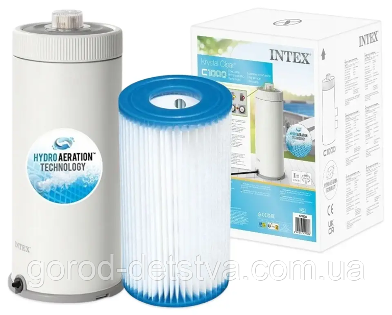 Картриджний фільтр-насос грубої очистки Інтекс Intex 26638 C1000 3 785 л/год тип А