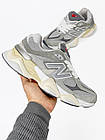 Замшеві кросівки жіночі New Balance 9060 нью баланс на високій підошві для спорта та відпочинку дівчині, фото 7