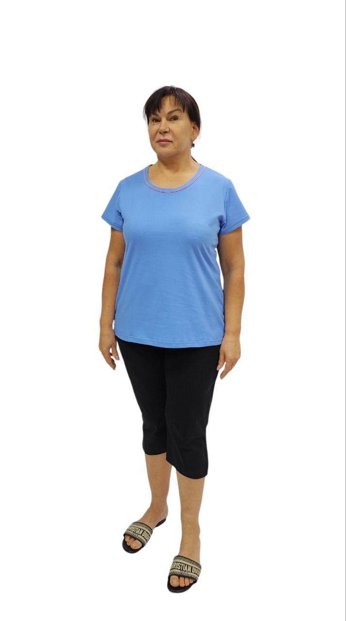 Жіноча футболка однотонна, фото 1