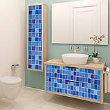 Самоклеюча плівка 0,45х10м х 0,07мм Синя мозаїка SW-00000825, фото 5