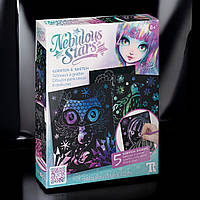 Скретч арт, набор для творчества Гратаж: Звездные гравюры NEBULOUS STARS