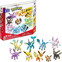 Уцінка набір фігурок Мега Покемоні MEGA Pokemon Every Eevee Evo GFV85