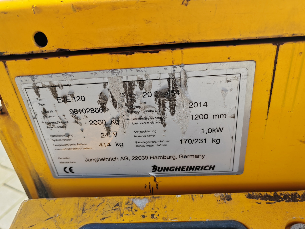 Електричний візок Jungheinrich EJE 120 (2400mm Gabel)