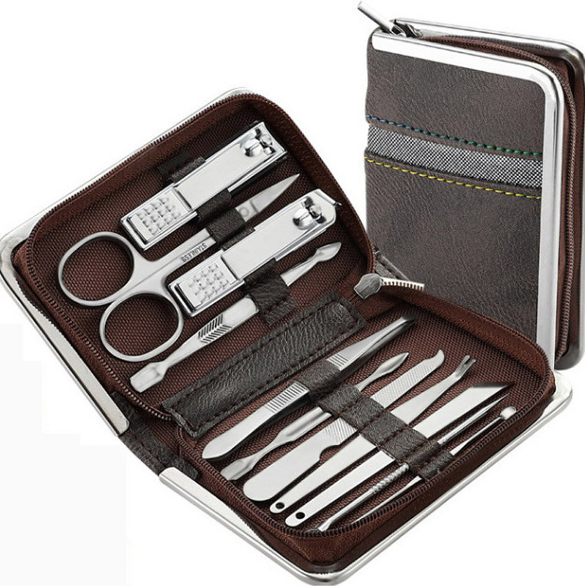 Подарунковий набір манікюрно-педикюрний, косметологічних металевих інструментів LPnails