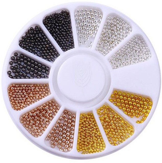 Бульйонки для дизайну нігтів Lpnails у каруселі різнобарвні