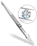 Професійний пінцет із нержавіючої сталі, регульований ковзний замок., фото 2