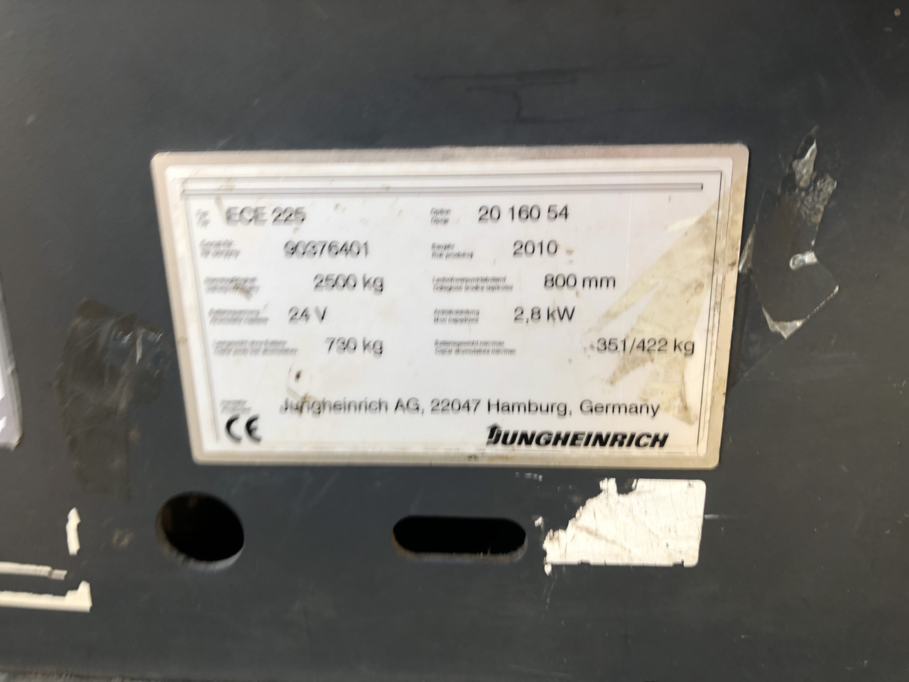 Горизонтальний збирач замовлень Jungheinrich ECE 225 (2400 mm)