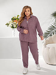 Жіночий костюм мікровільвет 50-52 54-56, 58-60 батал