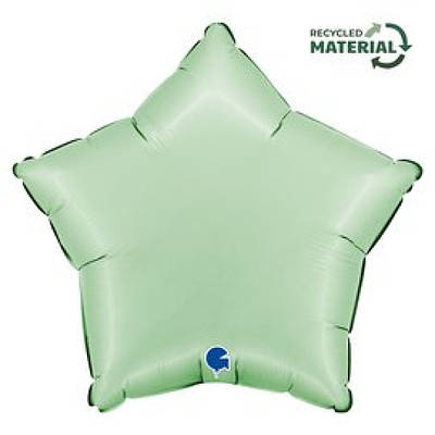 Grabo 18" Звезда Сатин М'ята глазурована .  Фольгована куля