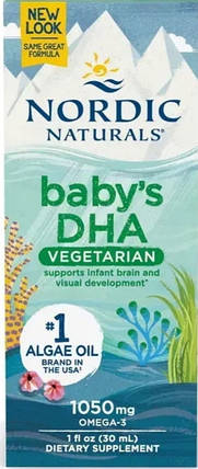 Риб'ячий жир для дітей Nordic Naturals Baby's DHA Vegetarian 30 ml, фото 1