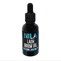 Nila Brow Oil Масло для роста бровей и ресниц, стекло+пипетка, 30мл