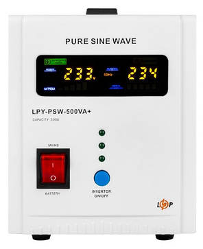 Джерело безперебійного живлення LogicPower LPY-PSW-500VA+, фото 1