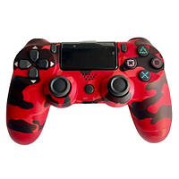 Бездротовий джойстик PS4 Double Shock 4 Bluetooth геймпад червоний камуфляж для приставки ПК і телефона