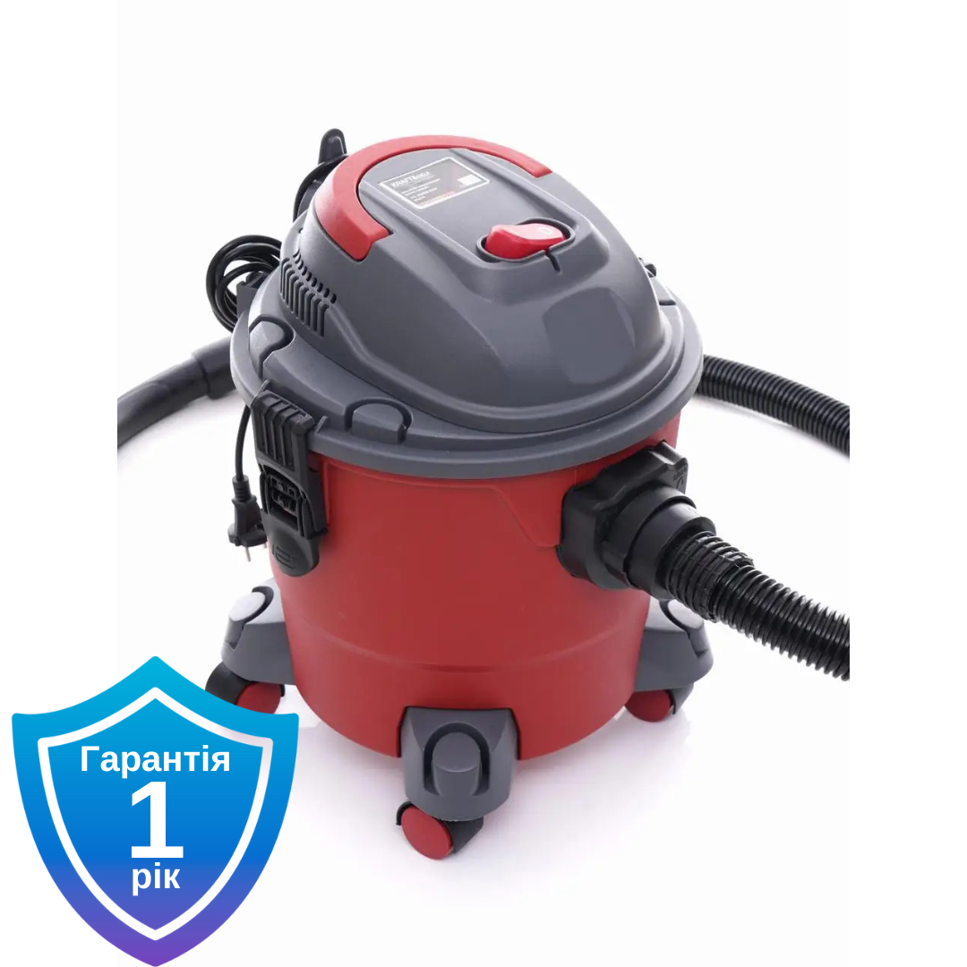 Промисловий пилосос для вологого та сухого прибирання Kraft&Dele KD474 15 л 1200W