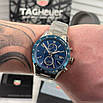 Модний чоловічий годинник Tag Heuer Carrera Silver-Black, фото 3