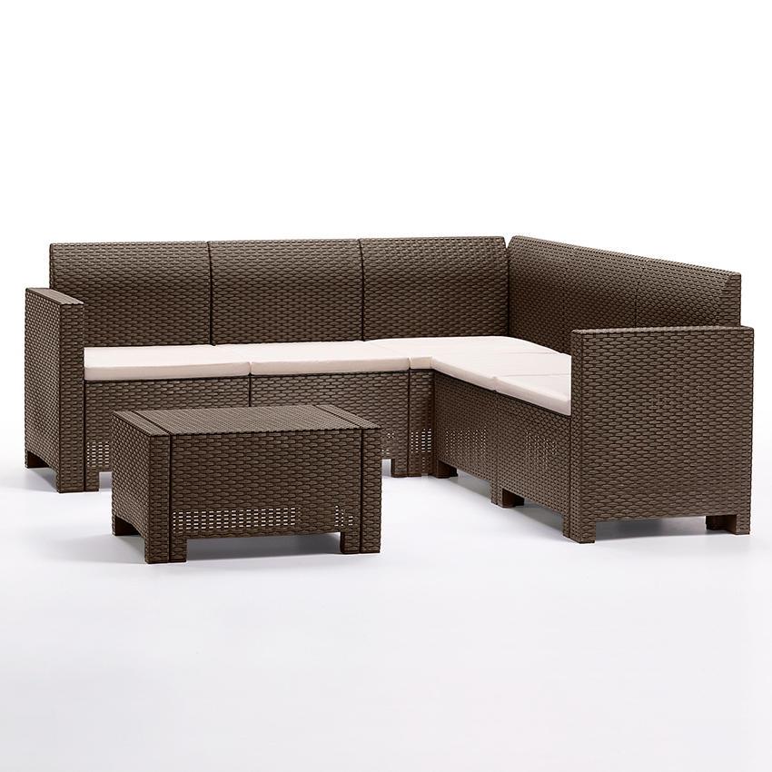 Комплект садових меблів Bica Nebraska Corner коричневий
