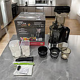 Шнекова соковижималка 3в1 Zepline 3000 Вт з морозивницею 0.3 л електро соковижималка для твердих фруктів, фото 6