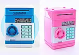 Електронний сейф скарбничка Number Bank "Банкомат" дитячий подарунок із кодовим замком і купюроприймачем, фото 4