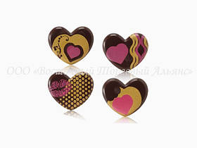 Форми для шоколаду з перебивним малюнком Modecor — Серце 34405
