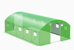 Теплиця садова, парник Польща 4x6x2 м 2-х дверна зелена 24м2