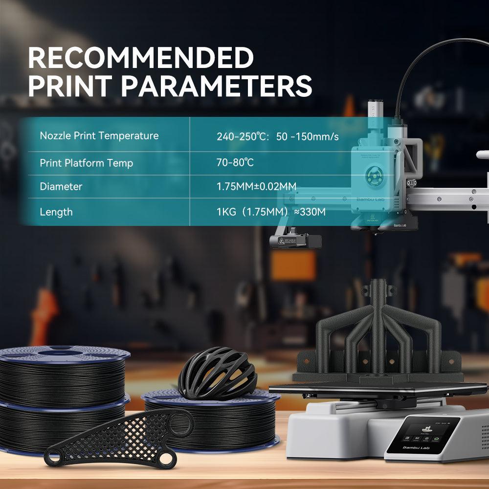 Filament for 3D-print SUNLU PETG Carbon Fiber 1.75mm 1kg new3
