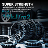 Пластик SUNLU PETG-CF Black, Reusable Spool, 1.75мм, 1кг, 240-250°C, Чорний філамент для 3Д-друку, фото 7