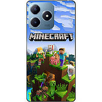 Силіконовий чохол бампер для Realme C63 з малюнком Minecraft Майнкрафт