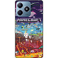 Силіконовий чохол бампер для Realme C63 гра Minecraft Майнкрафт