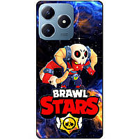 Силіконовий бампер чохол для Realme C63 з Героєм Космічний Бравл Бо