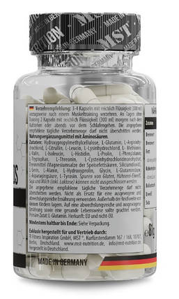 Комплекс амінокислот MST 21 Amino Acids Complex 60 капс, фото 2