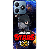 Силіконовий бампер чохол для Realme C63/13 Power з Героєм Космічний Бравл Ворон