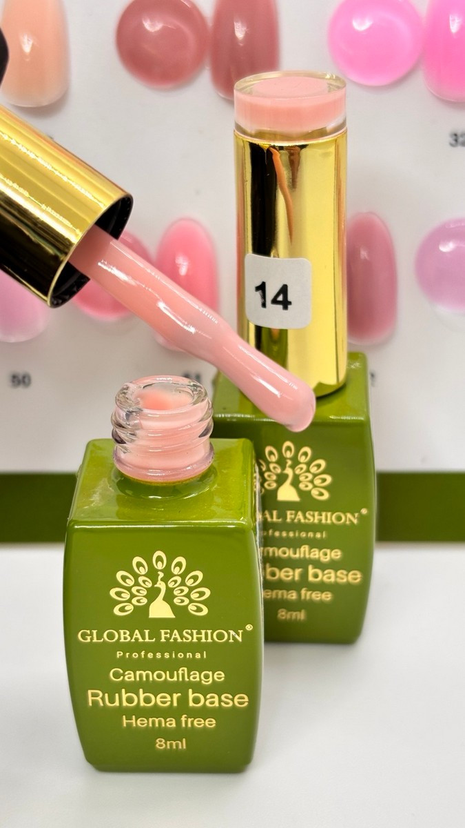 Камуфлювальна каучукова база Global Fashion Rubber Base Hema Free, #14
