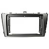 Перехідна рамка під магнітолу 9 дюймів Toyota Avensis 2009-2015 Carav 22-1266 СРІБЛО рамка магнітоли на Тойота Авенсіс, фото 2