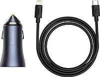 Baseus Golden USB + USB-C, QC4.0+, PD, SCP, 40W + Cable, фото 3