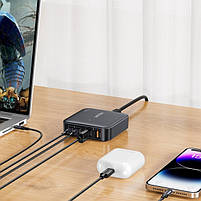 Unitek Charger desk GaN 100W 2xUSB-A 2xUSB-C Black, фото 3