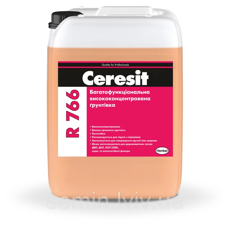 Багатофункціональна висококонцентрована грунтівка Ceresit R766 10л, фото 1