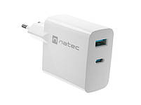 Natec Ribera GaN 45W USB-A USB-C White, фото 4
