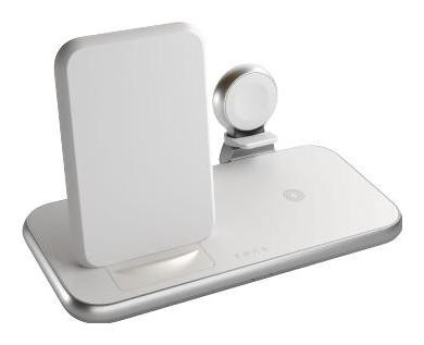 Zens aluminum 4w1 Stand Wireless Charger White, фото 1