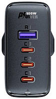 Acefast A40 GaN UK 100W PD 3x USB-C 1x USB-A - Black, фото 2