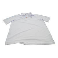 Поло з липучками під шеврони розмір M біле для правоохоронних структур і повсякденного носіння