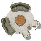 Килим круглий Twist, B&B Italia Outdoor, фото 9