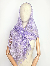 Святковий шарф Вівея, 170*60 см, бузковий