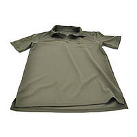 Поло з липучками під шеврони Розмір M Олива COOLPASS для активного відпочинку та роботи