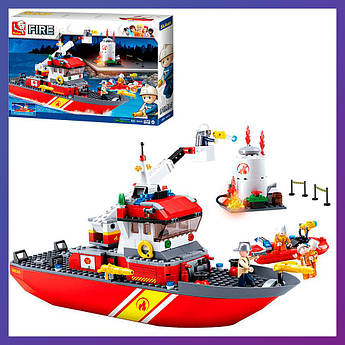 Дитячий конструктор SLUBAN M38-B0630 Пожежний катер 429 деталі