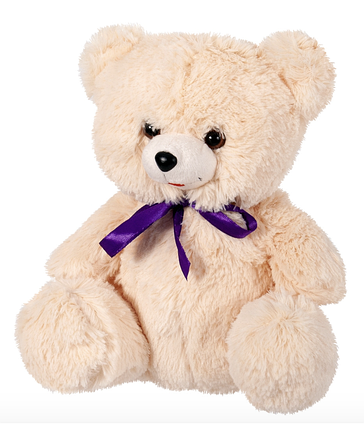 09 М'яка іграшка - Ведмедик Джонні кремовий (25см), фото 1